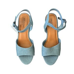 Arizona Jean Company Heather Denim Women's Light Blue Sandals